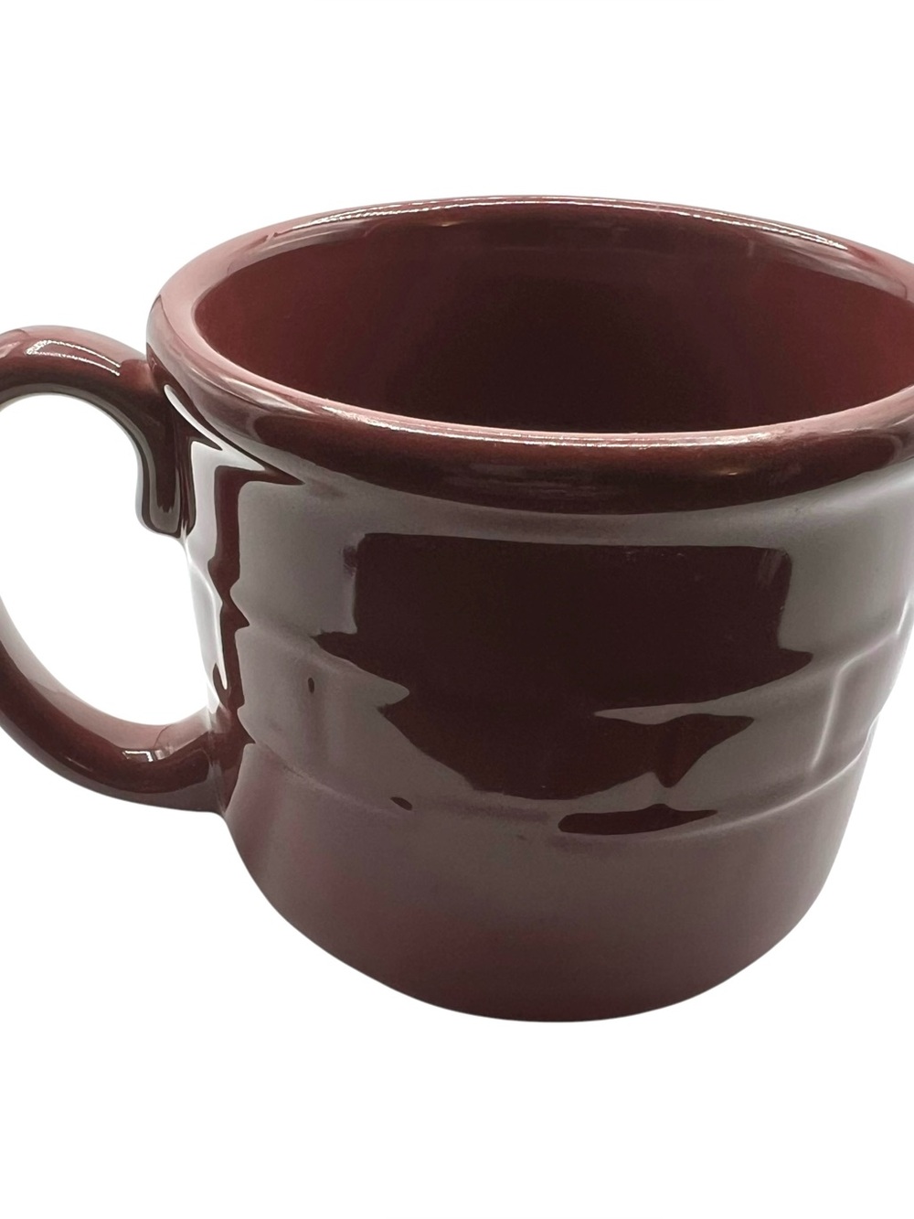 Longaberger Basket Woven Traditions Paprika Red 16 oz Coffee Soup Mug Pottery
